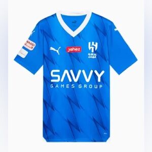 Al-Hilal Soccer Jersey Size M Color Blue Brand New Never Worn